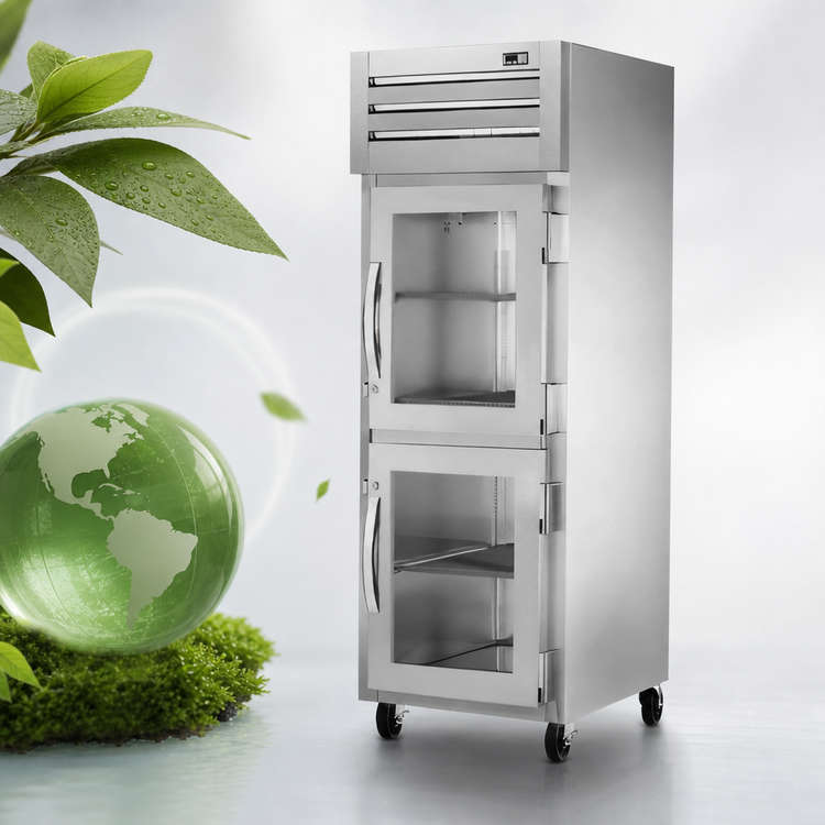 Product image #4 for True SPEC SERIES One-Section Reach-In Glass Half Swing Door Freezer with Top-Mounted R290 Refrigeration