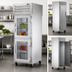Thumbnail image #4 for True SPEC SERIES 1-Section Pass-Thru Reach-In Refrigerator with 2 Half Glass Front Doors and Solid Rear Door