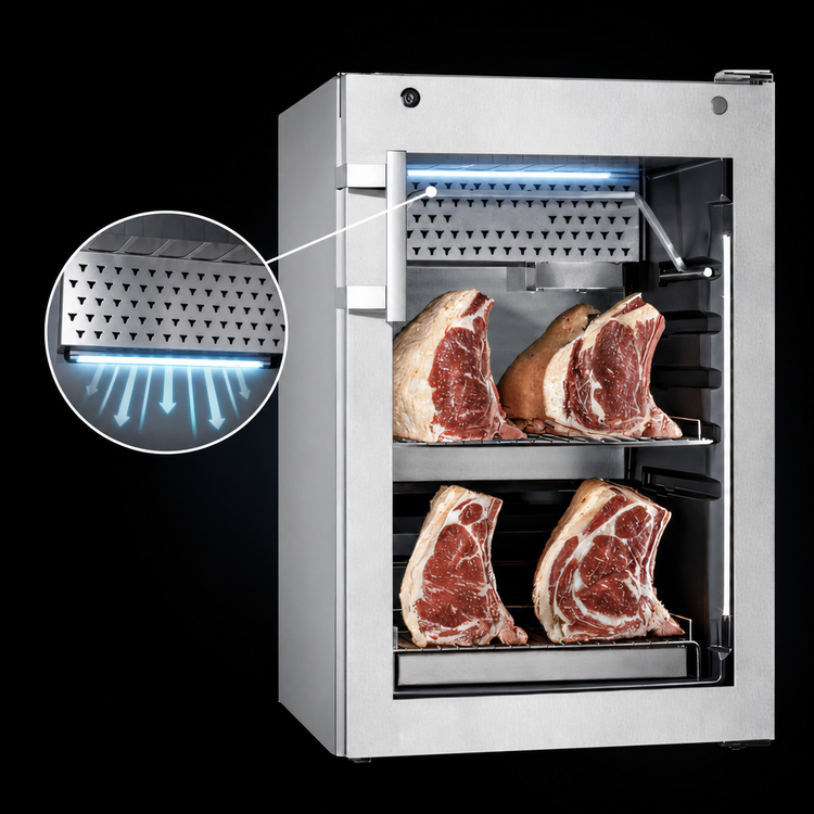Product image #5 for DRY AGER UX 750 PRO S Professional Reach-In Dry Aging Cabinet with SmartAging Technology, 5.3 Cu. Ft. Interior, 44 Lb. Capacity, Stainless Steel