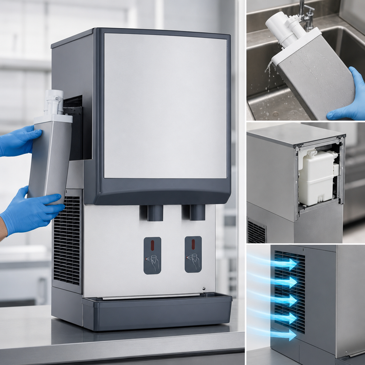 Product image #4 for Follett Symphony Plus 50CI414A-S Countertop Ice and Water Dispenser with SensorSAFE