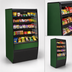 Thumbnail image #4 for Federal Industries Vision Series Non-Refrigerated Self-Serve High Profile Merchandiser, 24 x 33 x 78 Inches, Curved Ends, 4 Adjustable Shelves