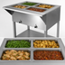 Thumbnail image #4 for 4-Pan Sealed Well Electric Holding Table with Individual Thermostats, 120V