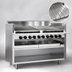 Thumbnail image #4 for Magikitch'n FM-RMB-660 60-Inch Floor Model Gas Radiant Charbroiler with Open Cabinet Base