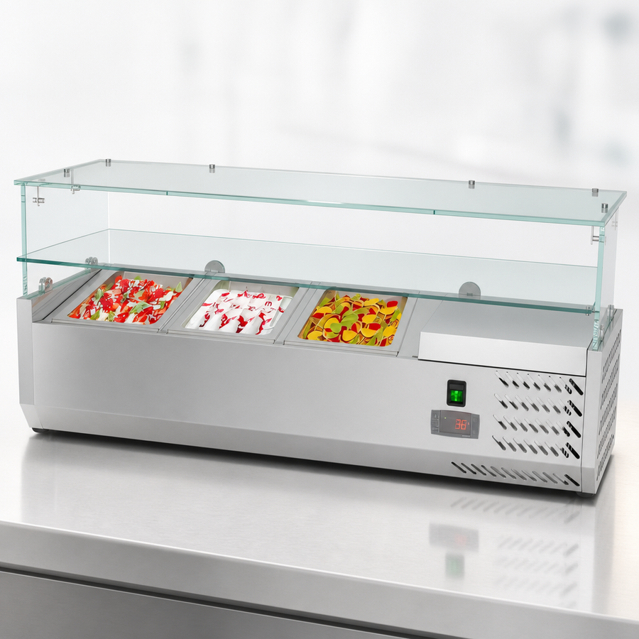 Double Tempered Glass Food Guard