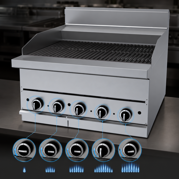Product image #4 for Garland G30-BRL G Series 30-Inch Countertop Gas Charbroiler with Ceramic Briquette Heat