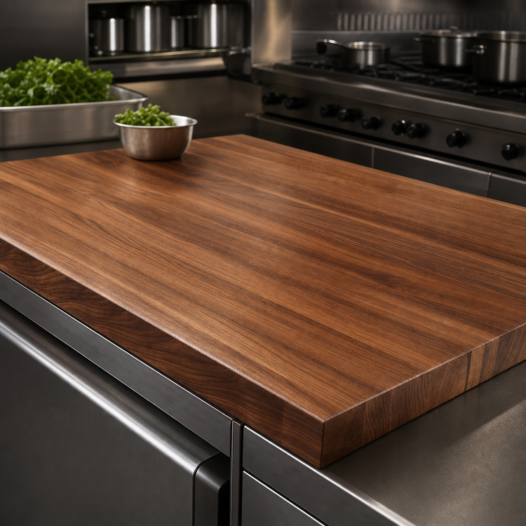 Product image #4 for John Boos Boos Block Edge Grain American Black Walnut Kitchen Countertop, 36 x 27 x 2-1/4 Inches
