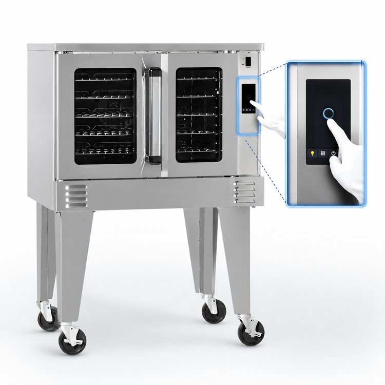 Product image #4 for Southbend Platinum Single Deck Bakery Depth Gas Convection Oven with Touch Controls and Dependent Doors