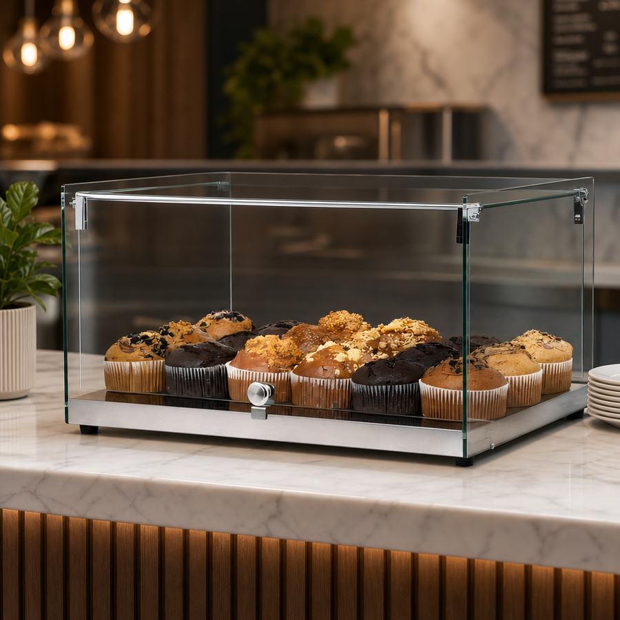 Square Front Glass Display
