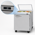 Thumbnail image #4 for Turbo Air PRO Series 28-Inch One-Section Sandwich/Salad Prep Table with Glass Lid, Rear-Mount Self-Contained Refrigeration, 8 Pans, 1 Door