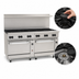 Thumbnail image #4 for Vulcan Endurance 72-Inch Commercial Gas Restaurant Range with 12 Open Burners and 2 Standard Ovens