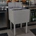 Thumbnail image #4 for Glastender 18-Inch Underbar Wet Waste Sink Unit with Deck-Mount Gooseneck Faucet