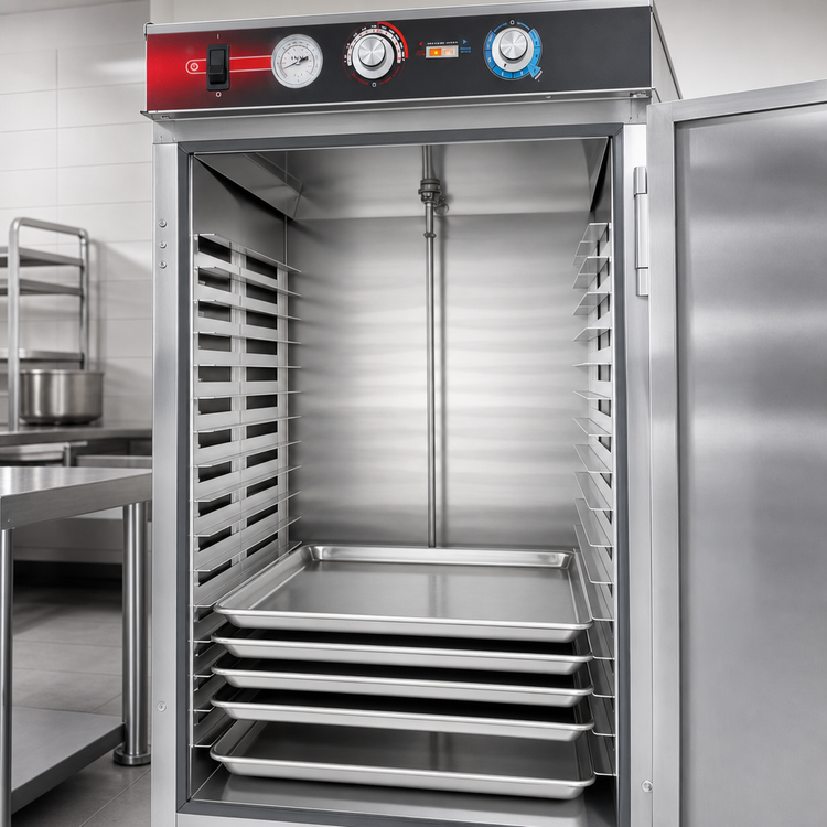Product image #4 for FWE Full-Height Non-Insulated Stainless Steel Proofer/Heater Transport Cabinet, 17 Full-Size Sheet Pan Capacity