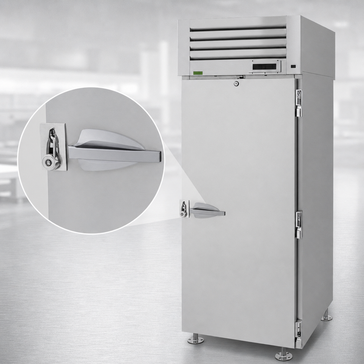 Product image #4 for Turbo Air PRO Series One-Section Correctional Facility Reach-In Refrigerator with Locking Solid Door, 25.41 Cu. Ft.