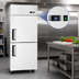 Thumbnail image #5 for Atosa 21.4 Cu. Ft. One-Section Top Mount Reach-In Refrigerator with Right-Hand Hinged Solid Half Doors