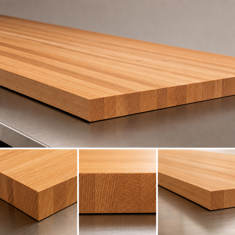 Product image #4 for John Boos Appalachian Red Oak Island Countertop, 84"W x 36"D x 1-1/2" Thick, Penetrating Oil Finish