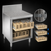 Thumbnail image #4 for Advance Tabco Prestige Underbar Glass Rack Storage Unit with Drainboard Top, 24 x 30 x 36 Inches, Stainless Steel