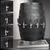 Thumbnail image #4 for Glastender Wood Barrel Wall-Mount Glycol-Cooled Draft Dispensing Tower with 5 Faucets