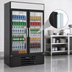 Thumbnail image #5 for Beverage-Air MarketMax Two-Section Reach-In Glass Door Refrigerated Merchandiser, Black, 40.2 Cu. Ft.