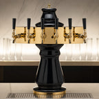 Thumbnail image #4 for Micro Matic USA Vienna CT500E-6KR Countertop Glycol-Cooled 6-Faucet Draft Beer Tower with Ceramic Column