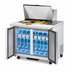 Thumbnail image #4 for True TSSU-36-15M-B-HC Mega-Top Solid-Door Sandwich/Salad Prep Table with 15 1/6 Size Pans