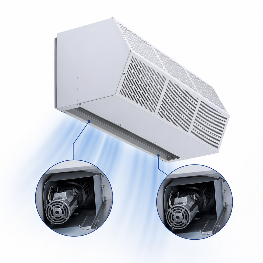 Dual 1/2 HP Three-Speed Motors