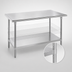 Thumbnail image #4 for Advance Tabco 144-Inch x 30-Inch Stainless Steel Work Table with Adjustable Undershelf