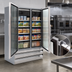 Thumbnail image #4 for Howard-McCray GF48BM-FF 48 Cu. Ft. Two-Section Glass Door Reach-In Freezer Merchandiser