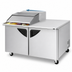 Thumbnail image #5 for Turbo Air Super Deluxe 60-1/4-Inch 2-Section Mega Top Sandwich/Salad Prep Table with Slide-Back Lid, Left Workstation