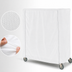 Thumbnail image #4 for Metro 60 x 24 x 62-Inch White Uncoated Knitted Polyester Banquet Cart Cover with Velcro Fastener