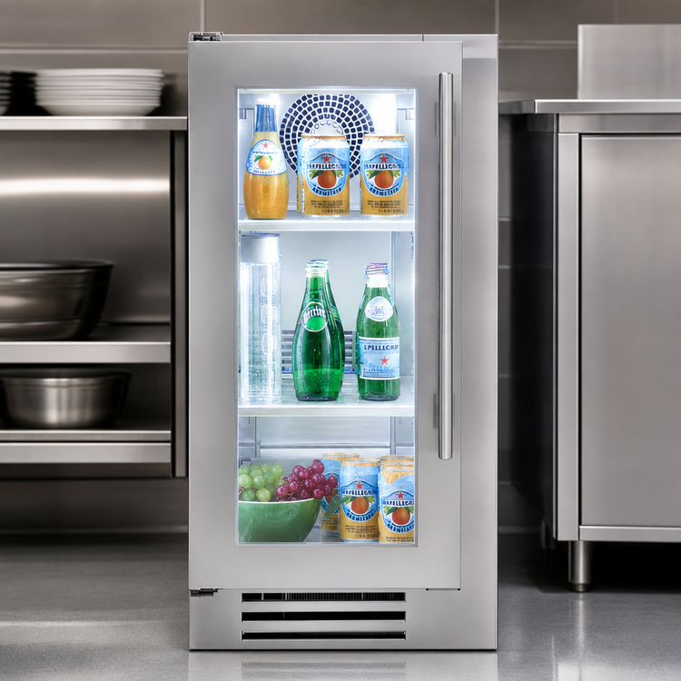 Product image #4 for True 15-Inch One-Section Undercounter Refrigerator with Low-E Glass Door, Stainless Steel