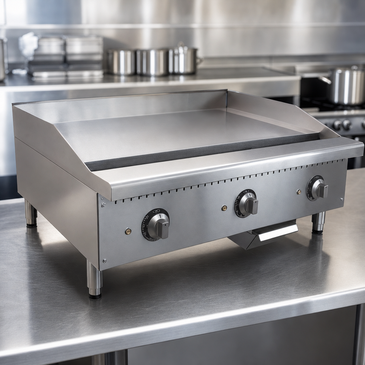Product image #4 for Comstock-Castle CS-48EG 48-Inch Electric Countertop Griddle with Thermostatic Controls