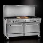 Thumbnail image #4 for Southbend (Middleby) Ultimate 4601DD-3G 60-Inch Gas Restaurant Range with 4 Open Burners, 36-Inch Griddle, and 2 Standard Ovens