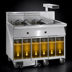Thumbnail image #4 for Imperial (Middleby) IFSCB575EC Electric Floor Model 5-Tank Fryer, 75 lb. Capacity Each, Built-In Filter, Computer Controls