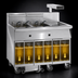 Thumbnail image #4 for Imperial Electric Floor Model 5-Tank Fryer with Built-In Filter System, 75 lb. Capacity Each