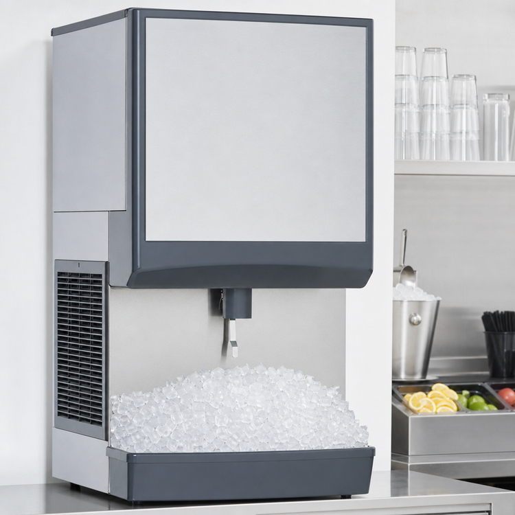 Product image #4 for Follett Symphony Plus 25CI414W-LI Countertop Ice-Only Dispenser with Water-Cooled Chewblet Ice Maker