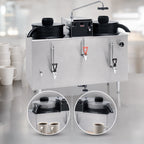 Thumbnail image #4 for BUNN 20500.0001 Automatic Twin 3-Gallon Coffee Urn, 6-Gallon Total, Stainless Steel, Hot Water Faucet, Plumbed