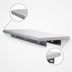 Thumbnail image #4 for Advance Tabco 48 Inch x 18 Inch Stainless Steel Pass-Thru Shelf with Wall Brackets