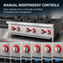 Thumbnail image #4 for Omcan 36-Inch Countertop Natural Gas Commercial Hot Plate with 6 Burners
