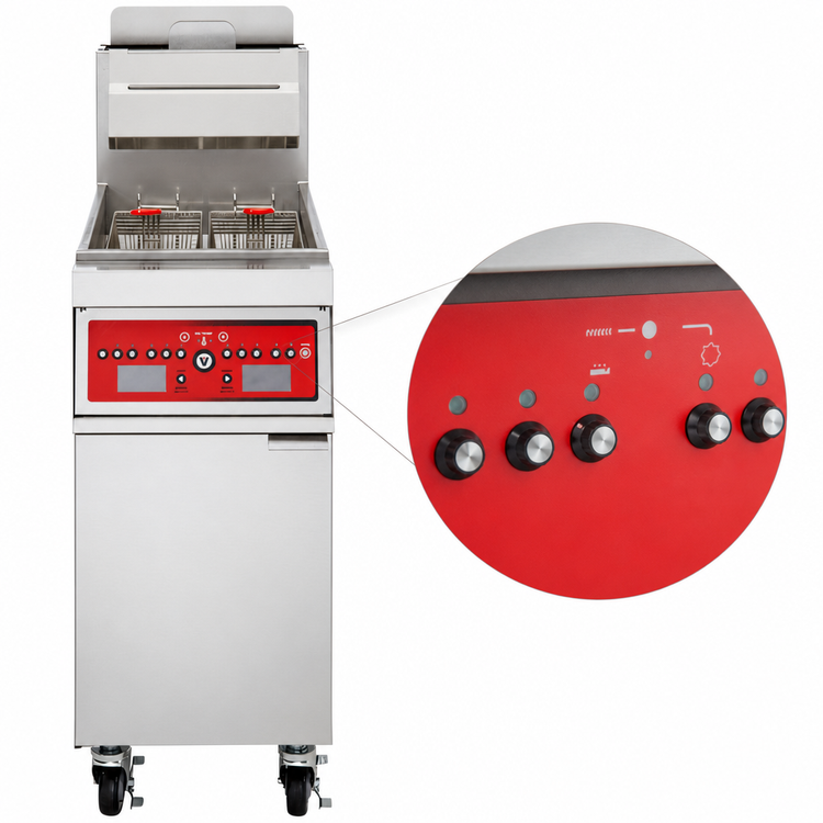 Product image #5 for Vulcan PowerFry5 High-Efficiency Free-Standing Gas Fryer, 21-Inch Wide, 65-70 lb Capacity