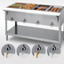 Thumbnail image #4 for Aerohot Electric Stainless Steel Hot Food Station with 4 Sealed Wells, Open Base, and Carving Board