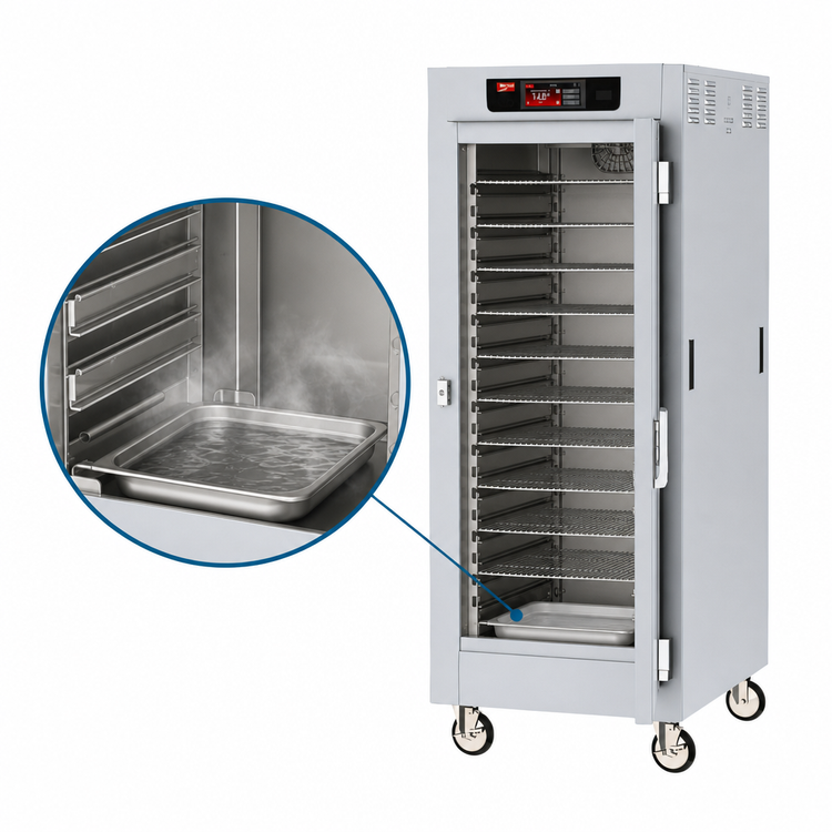 Product image #4 for Metro C5 8 Series Full-Height Mobile Controlled Temperature Heated Holding Cabinet with Solid Doors and Universal Wire Slides