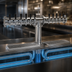 Thumbnail image #4 for Glastender PT-12-MFR 12-Faucet Pipe Tee Countertop Glycol-Cooled Draft Dispensing Tower, Mirror Finish