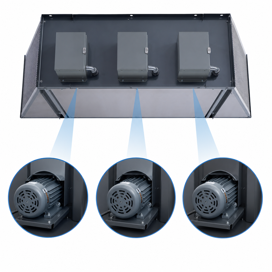 Three 1 HP Motors