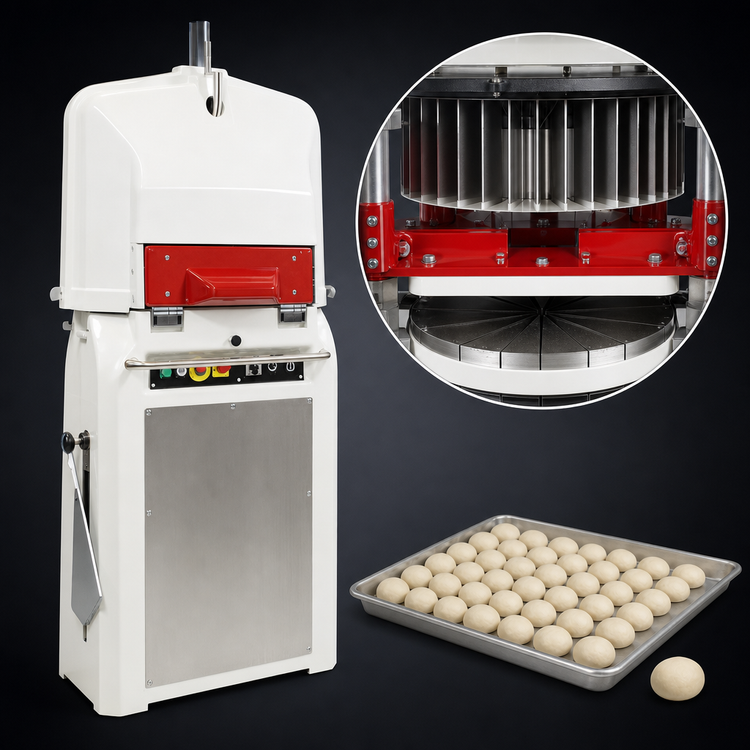 Product image #4 for Erika Record Full Classic 11/30 Fully Automatic Dough Divider/Rounder, 36-Part, 1-4 oz. Dough Pieces