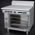 Thumbnail image #4 for Garland Cuisine Series 36-Inch Heavy-Duty Gas Combination Top Range with 18-Inch Even-Heat and Front-Fired Hot Tops, Standard Oven