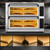 Thumbnail image #4 for PizzaMaster PM 452ED-4DW Countertop Electric Stone Hearth Pizza Oven with 2 Chambers, 4 Stone Decks