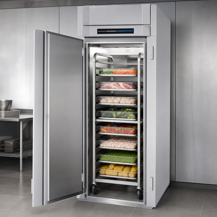 Product image #4 for Victory UltraSpec 1-Section Roll-Thru Reach-In Freezer, 38.69 Cu. Ft., Self-Contained, Stainless Steel Exterior