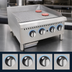 Thumbnail image #4 for Comstock-Castle 48-Inch Countertop Gas Griddle with Fully Grooved Polished Steel Plate