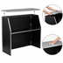 Thumbnail image #4 for Flash Furniture Foldable Portable Bar with Removable Aluminum Top, Black Laminate Panels, 47-3/4 Inches Wide