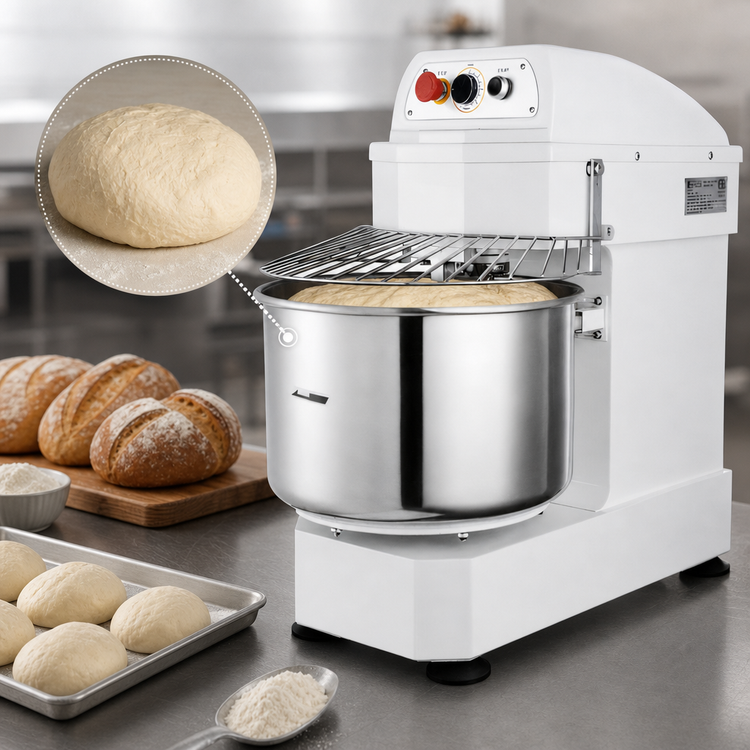 Product image #4 for Eurodib LM30TETL 30 Qt Fixed Bowl Spiral Dough Mixer